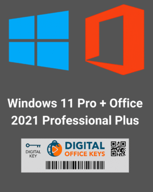 Windows 11 Pro + Office 2021 Professional Plus – Licença Vitalícia