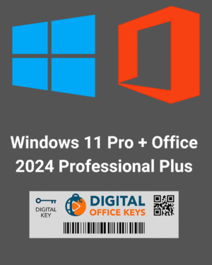 Microsoft Office 2024 Professional Plus + Windows 11 Pro – Licença Vitalícia